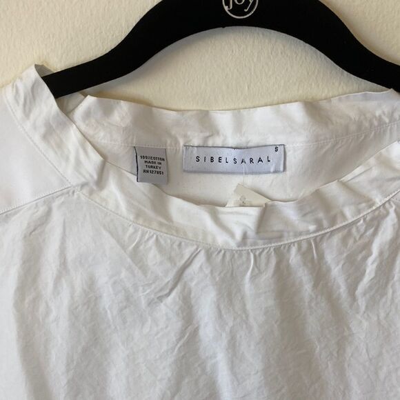 Sibel Saral White Cotton blouse size small sleeveless - Picture 8 of 10